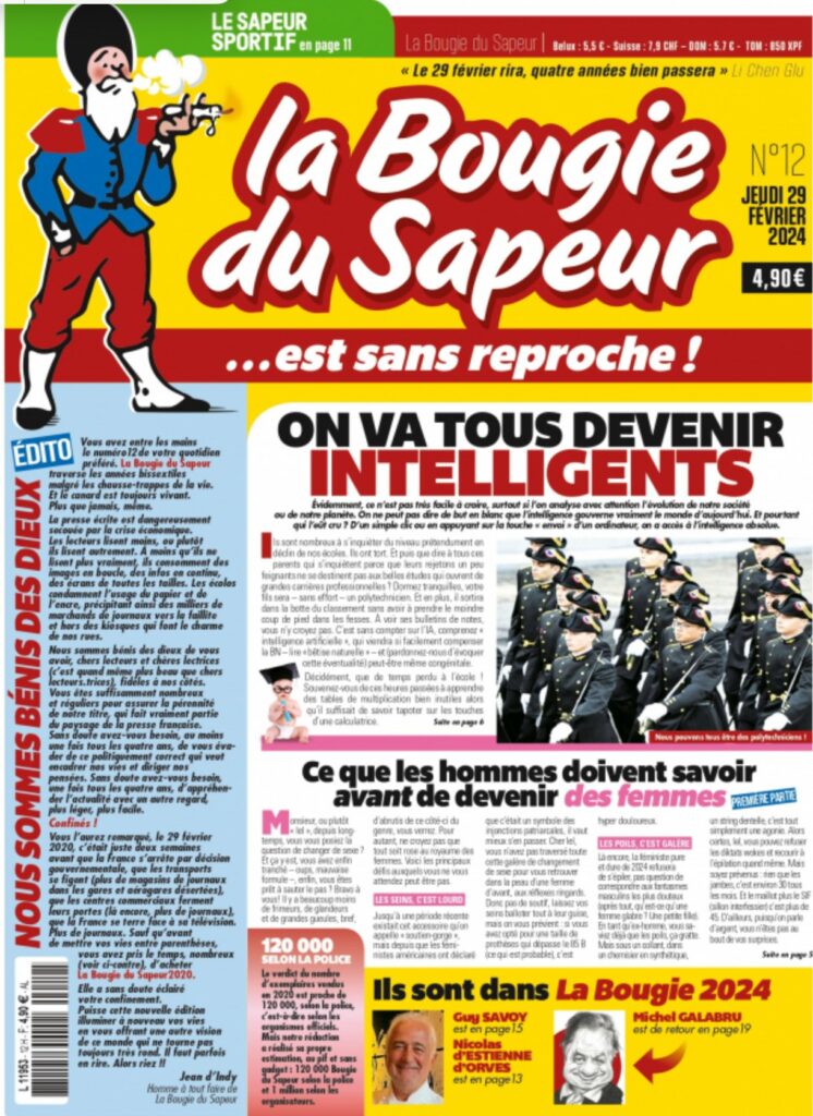 La Bougie du Sapeur prima pagina