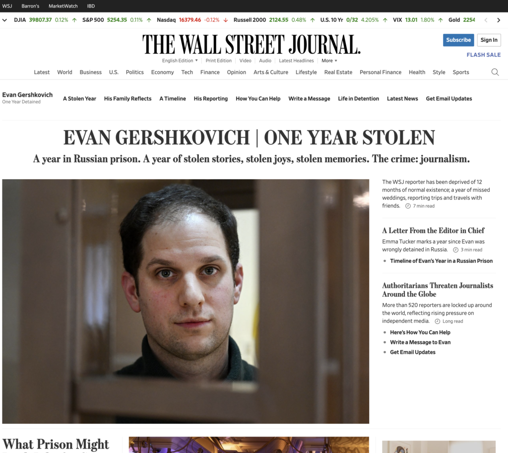 WSJ - Evan Gershkovich web