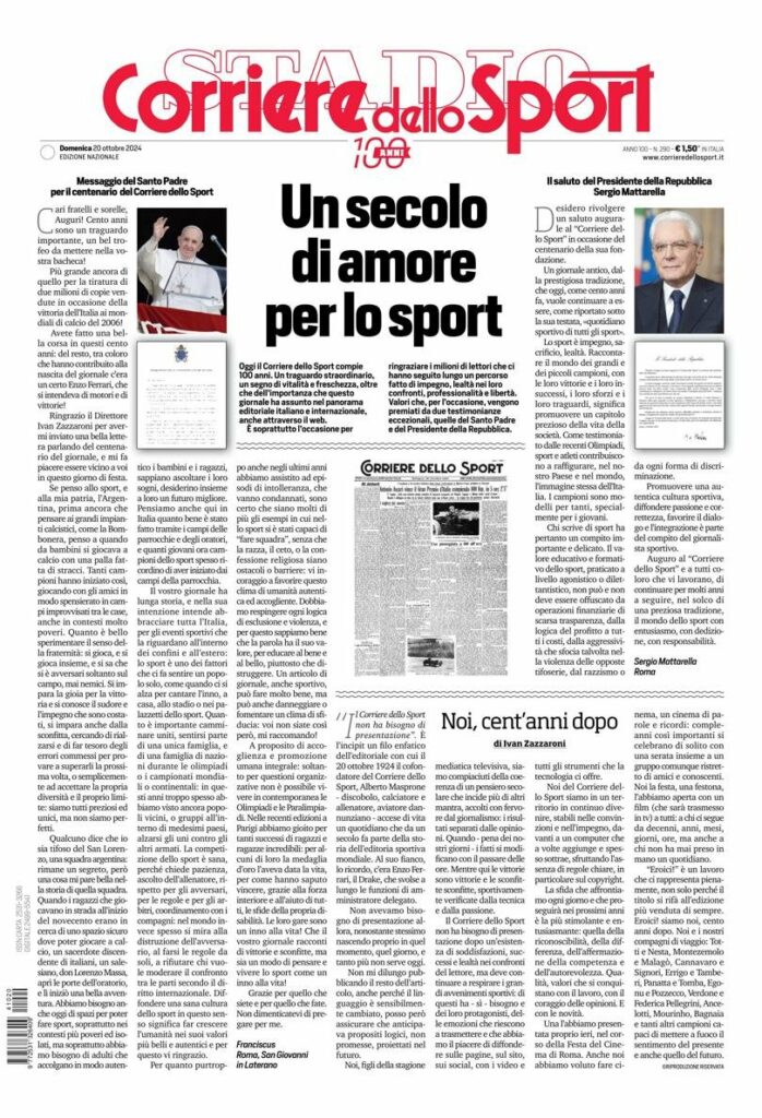 Corriere dello Sport centenario