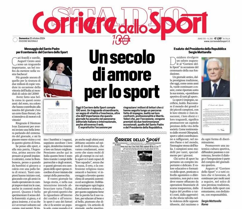 Corriere dello Sport centenario