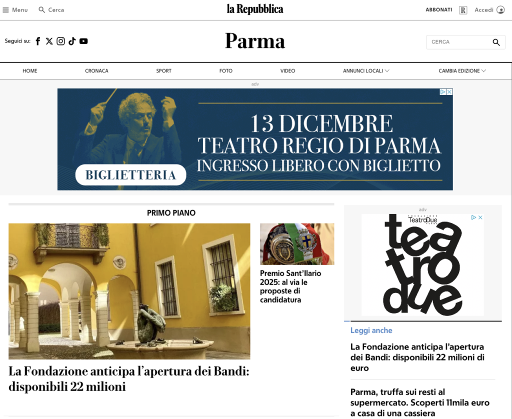 La Repubblica Parma