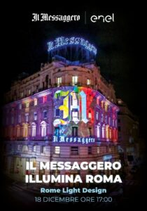 Il Messaggero illumina Roma