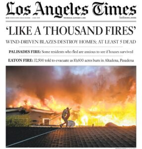 Los Angeles Times, Like a thousand fires