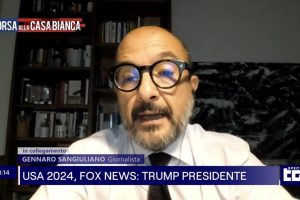 Sangiuliano riappare al Tg1 per commentare le elezioni USA